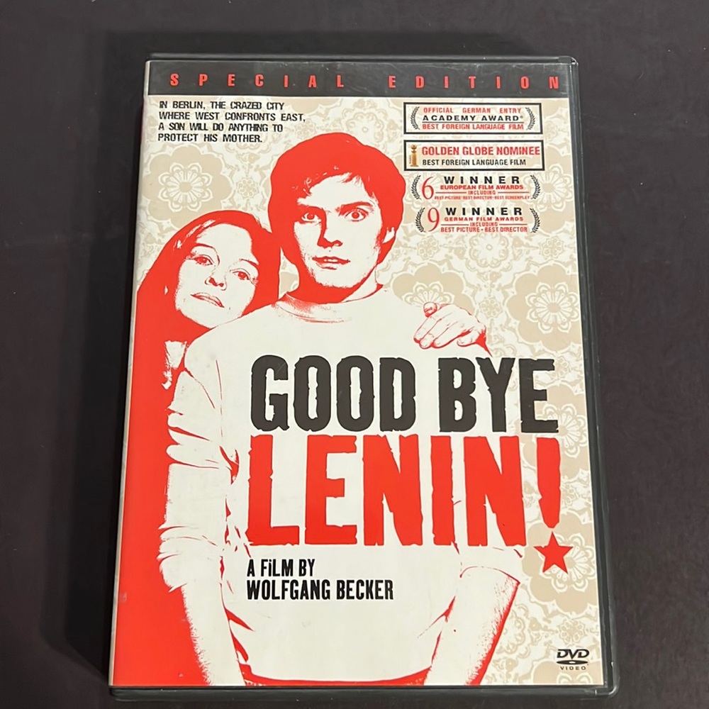 12 for $15 or 6 for $10. Good Bye Lenin dvd
